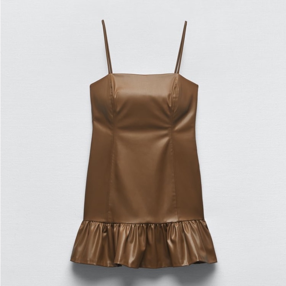 ZARA FAUX LEATHER DRESS
